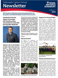 RAF Shawbury’s first six monthly Helicopter Liaison Group Newsletter