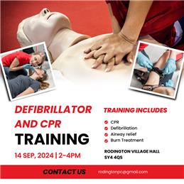 FREE defibrillator and CPR training.