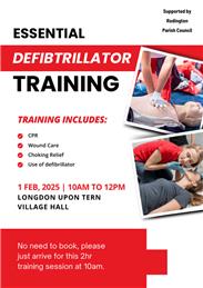 Defibrillator Training 1st February